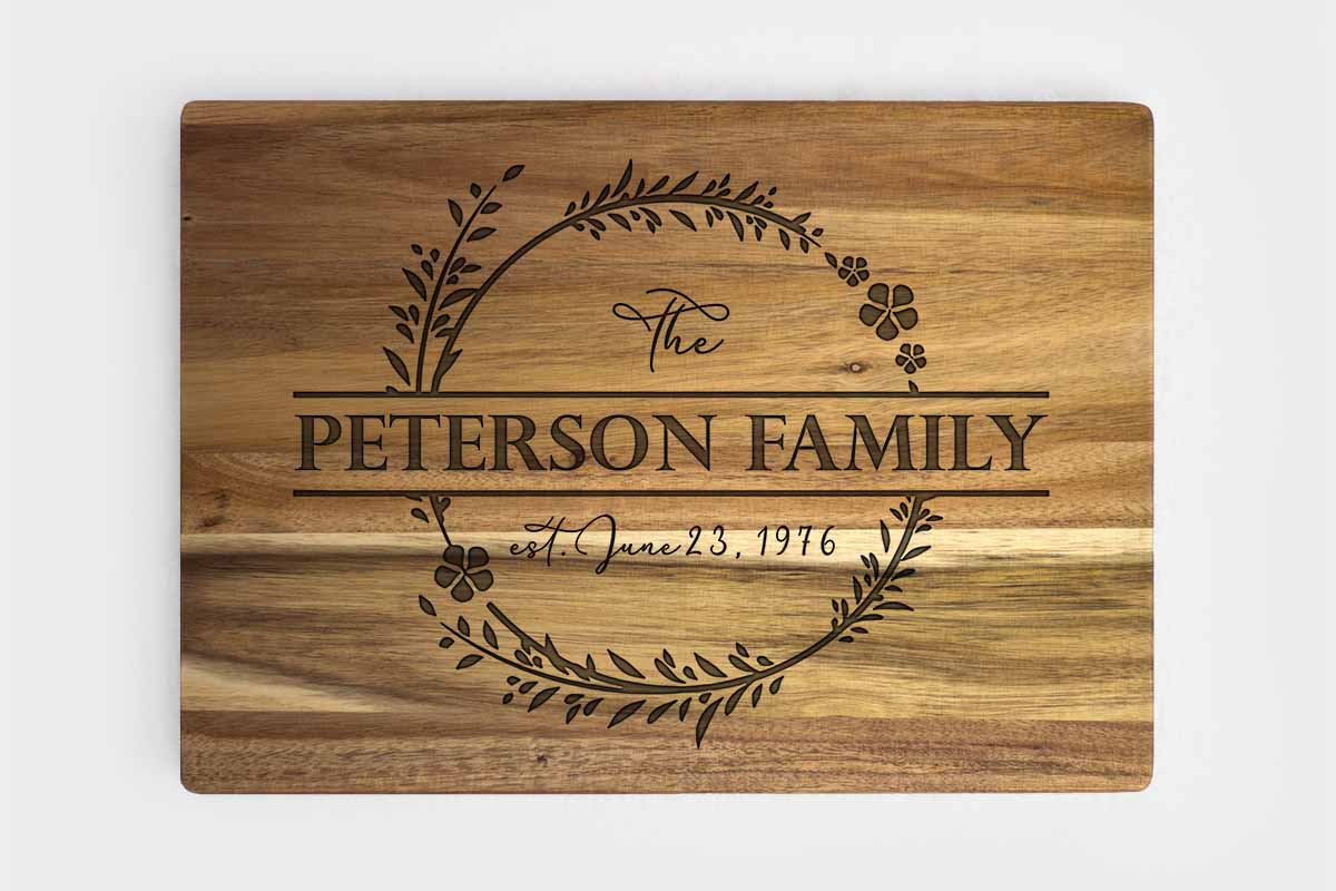cutting board with name