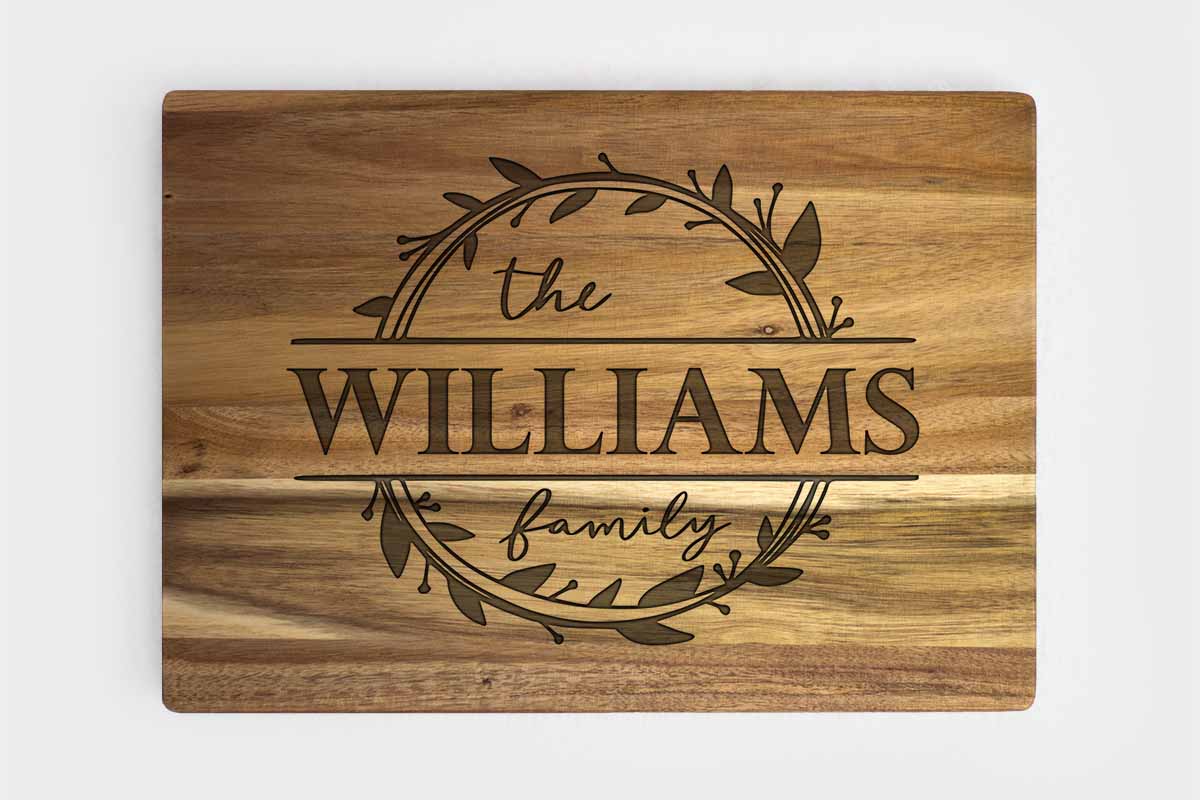 cutting board with name
