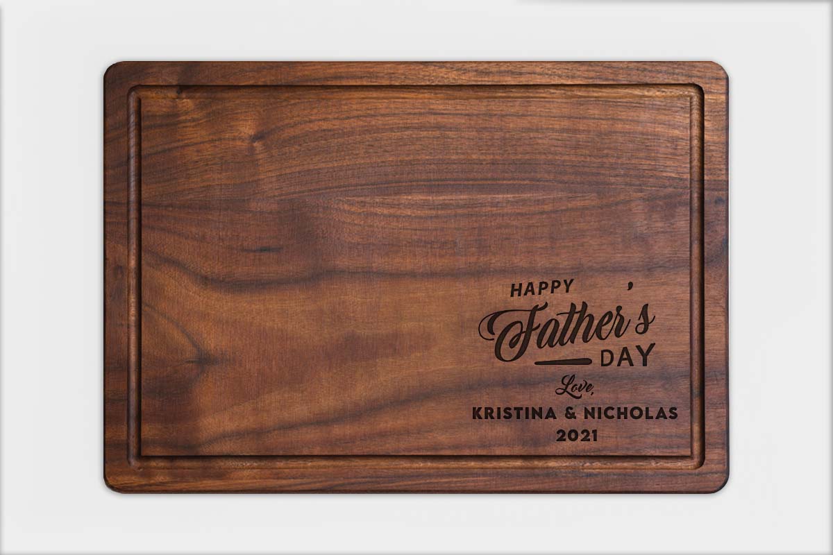 custom engraved chopping board