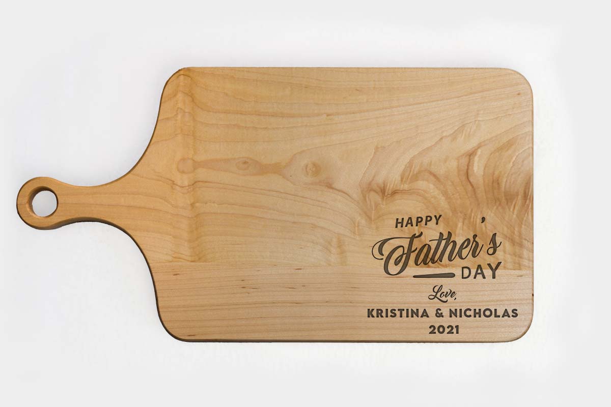 engraved wood cutting board fathers day gifts