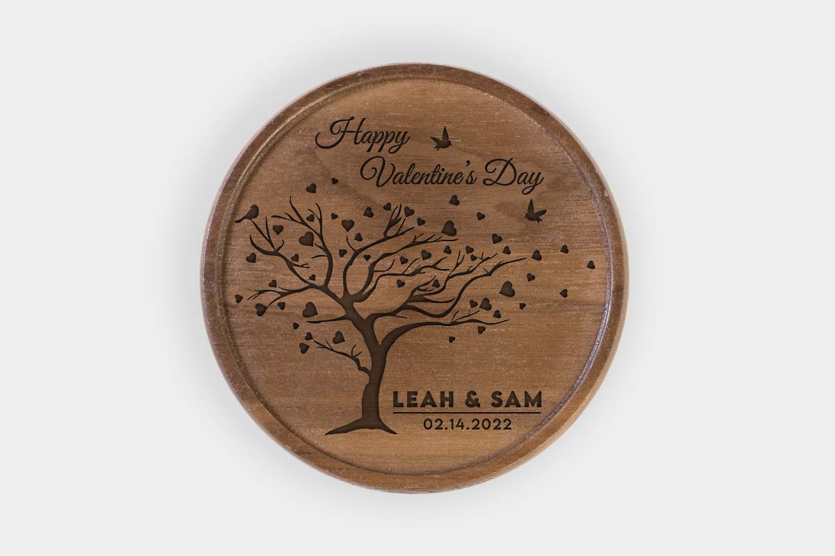 Personalized Walnut Drink Coaster
