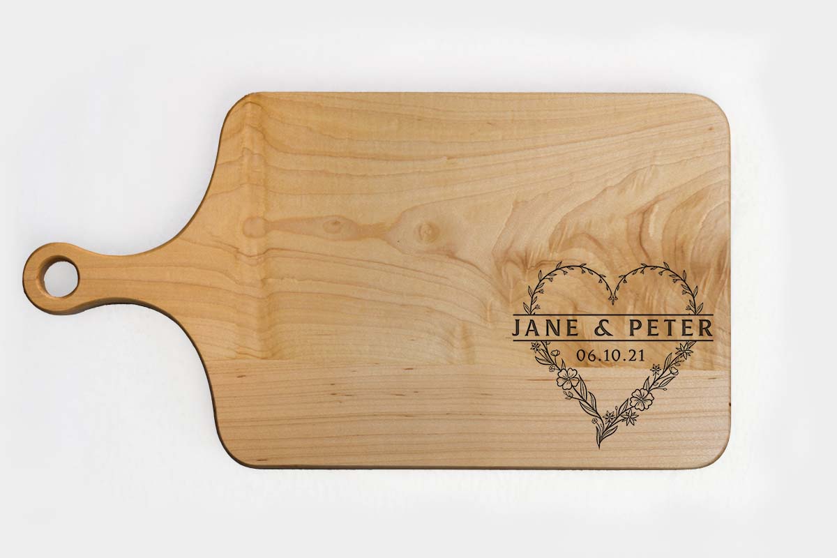 personalized paddle cutting boards