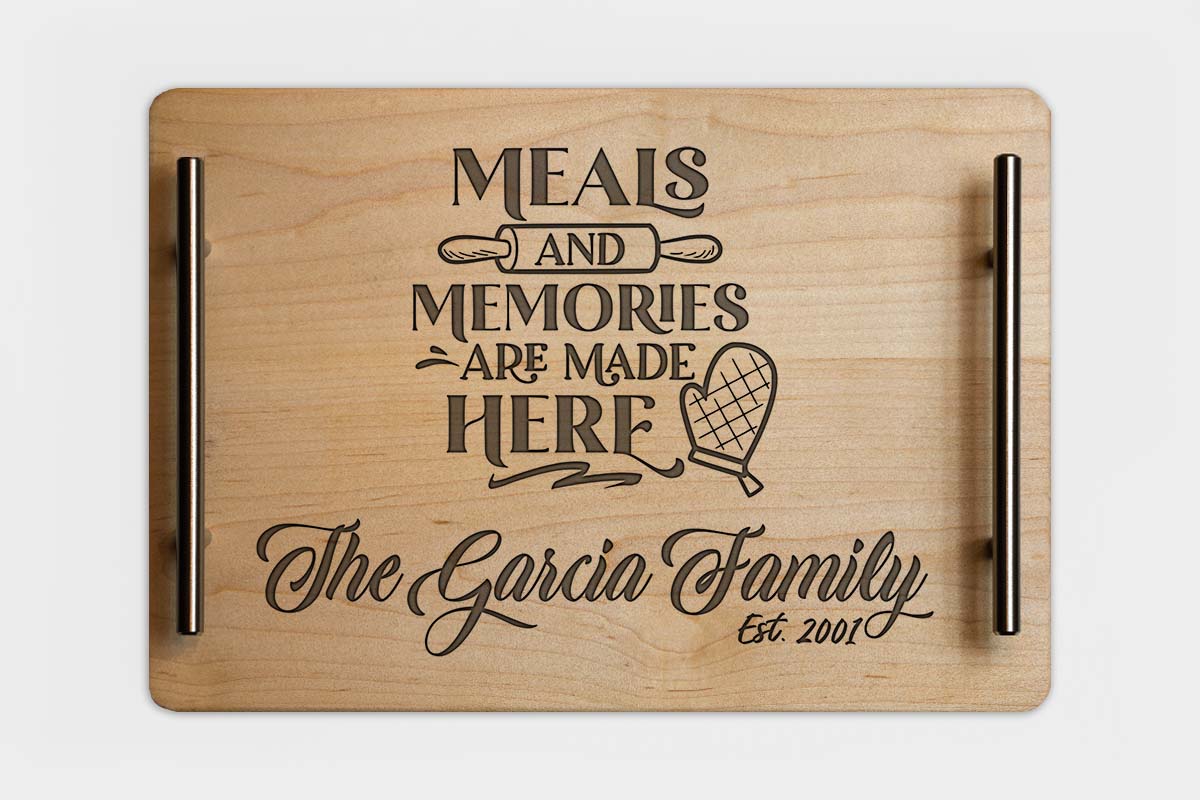 charcuterie board with name