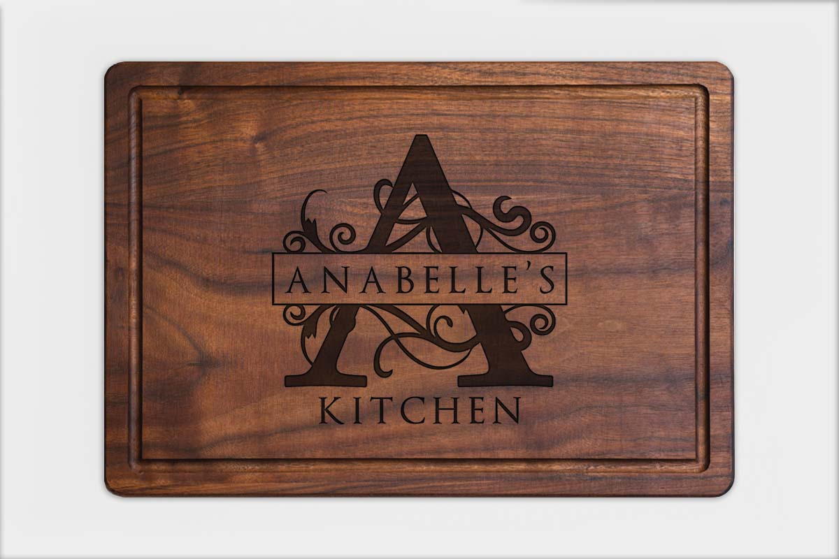 personalized wood cutting board