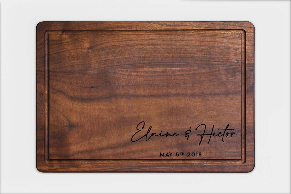 custom engraved cutting board
