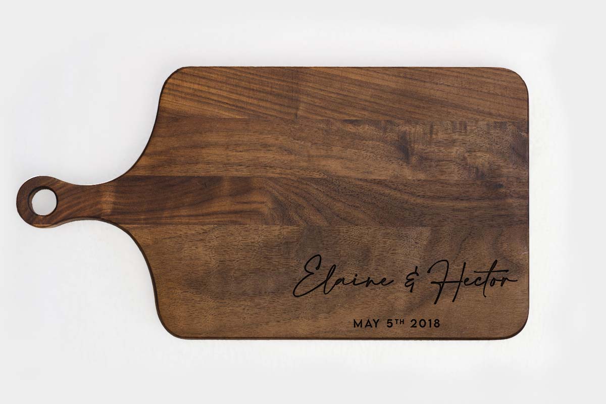 cutting board with engraving