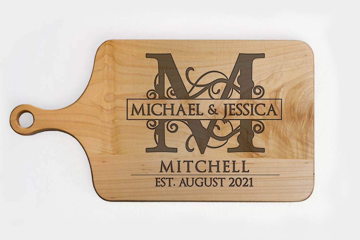 custom engraved chopping board