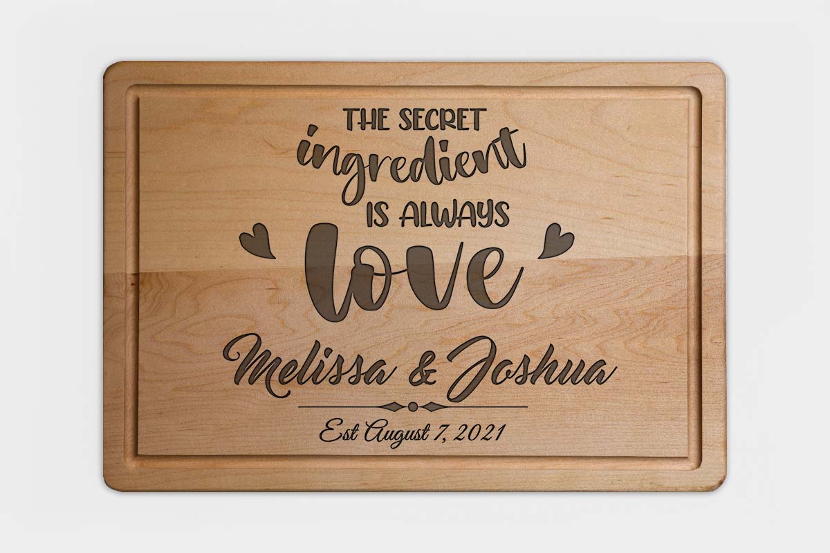 cutting board engraved