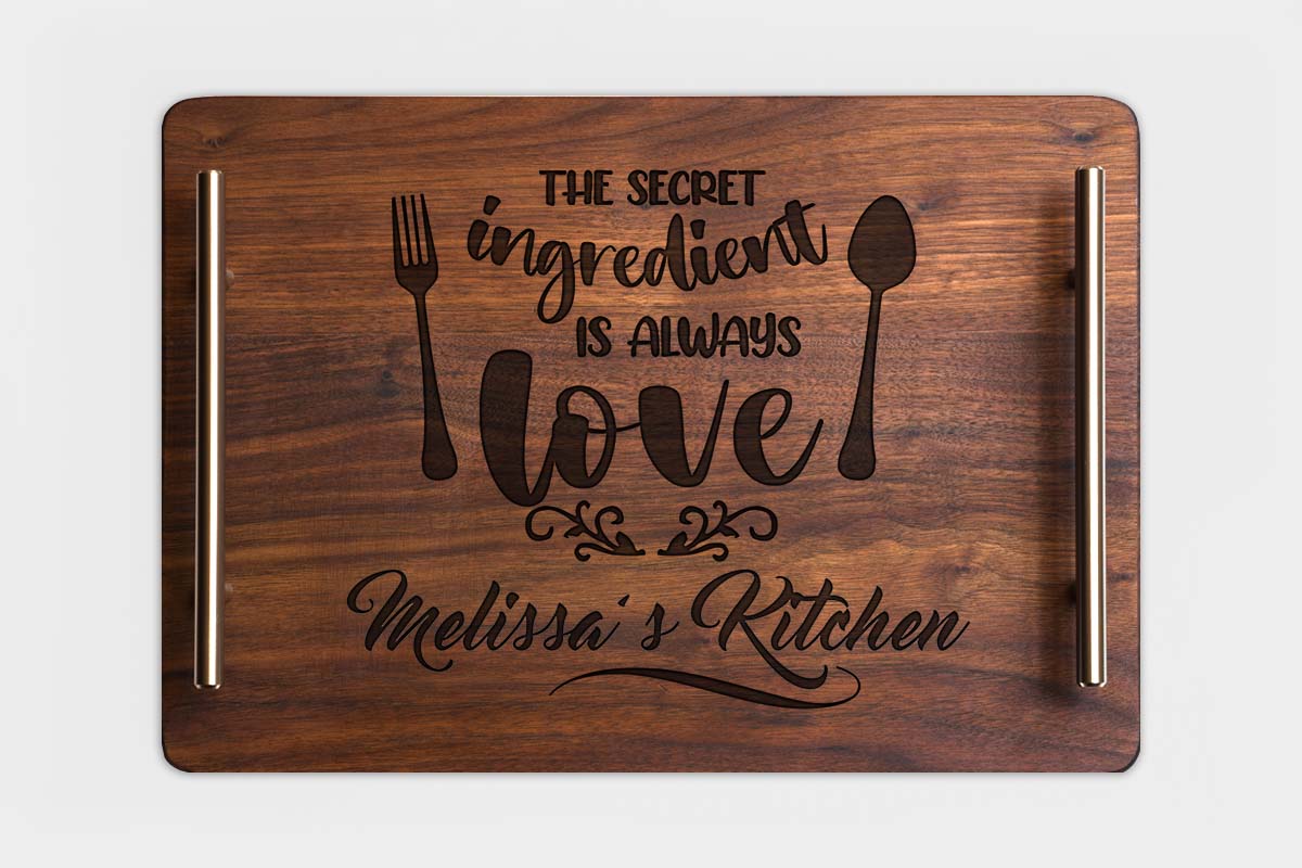 personalized wooden tray