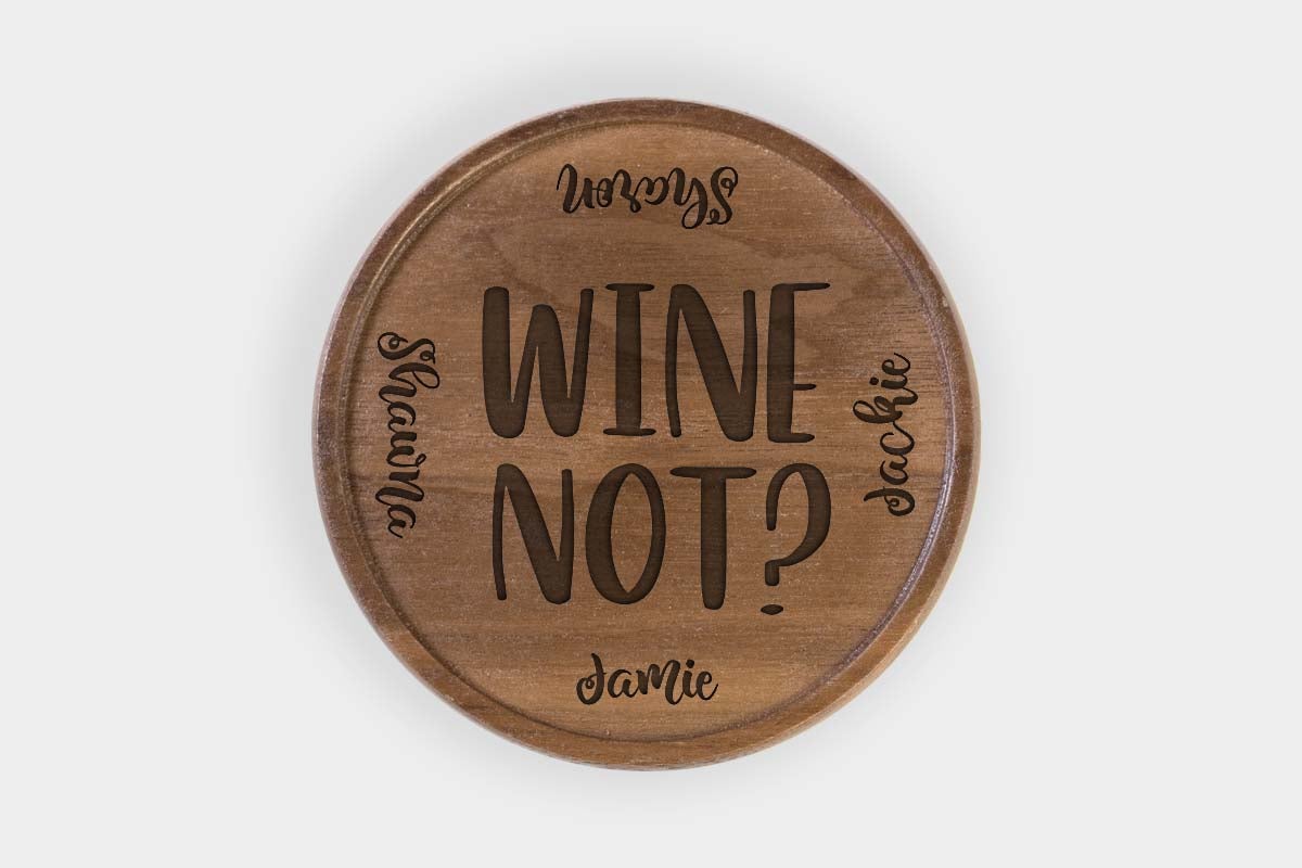 Personalized Walnut Drink Coaster