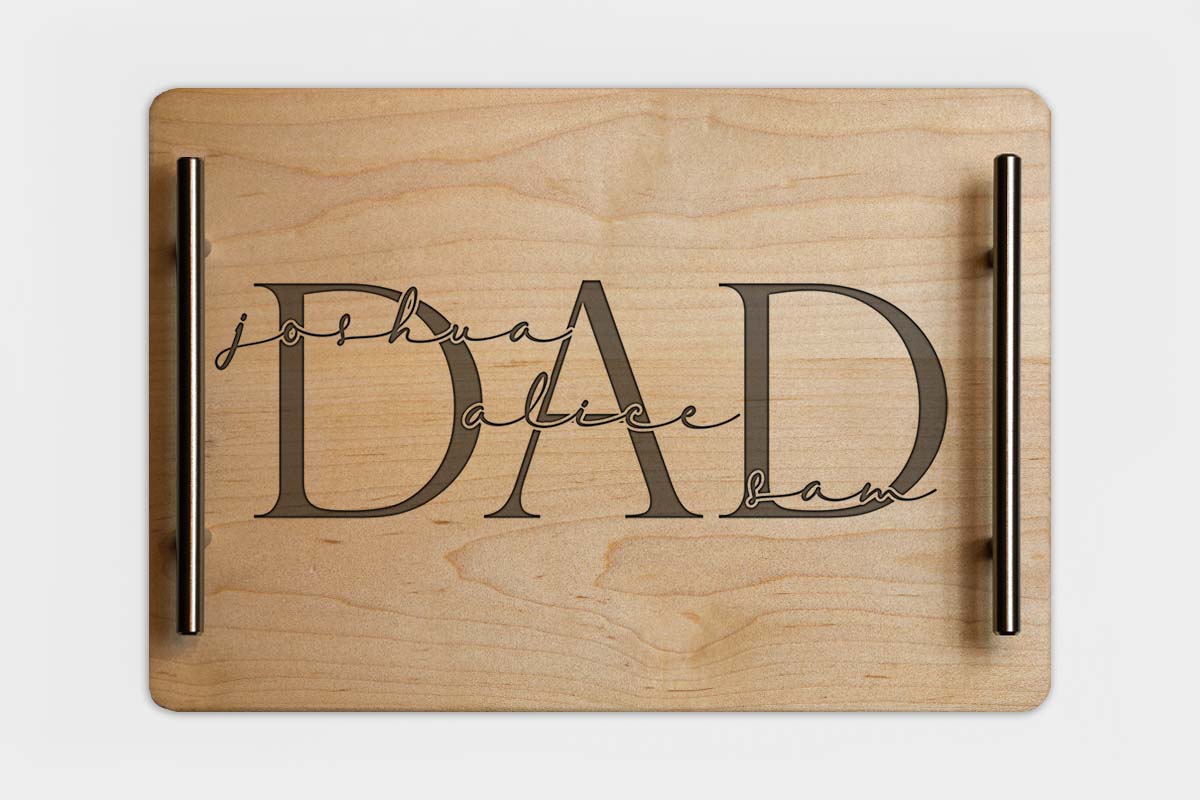 wooden serving tray - Father's day gift 