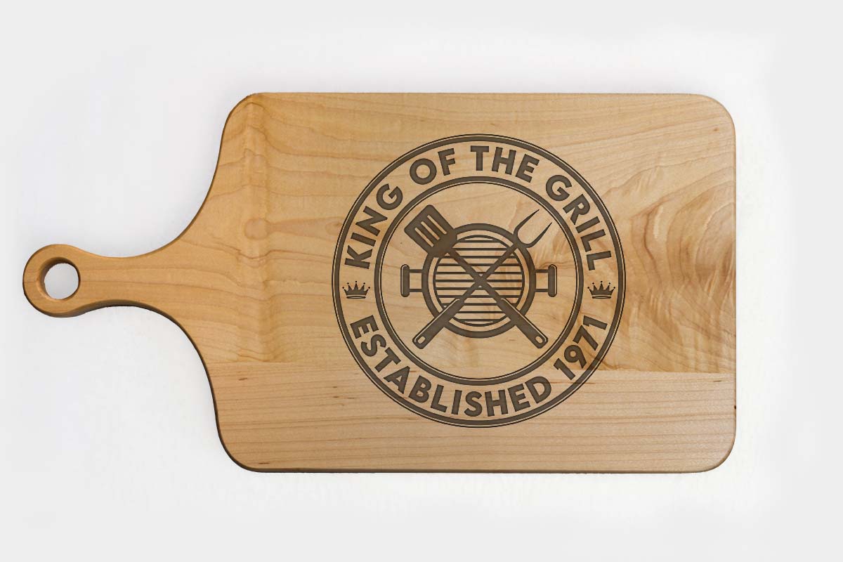 engraved wooden cutting board