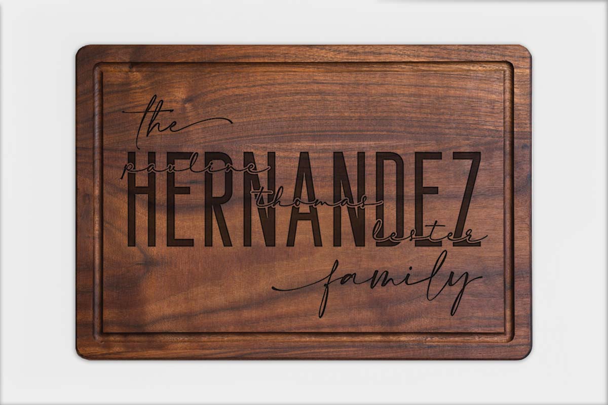 custom hardwood cutting boards